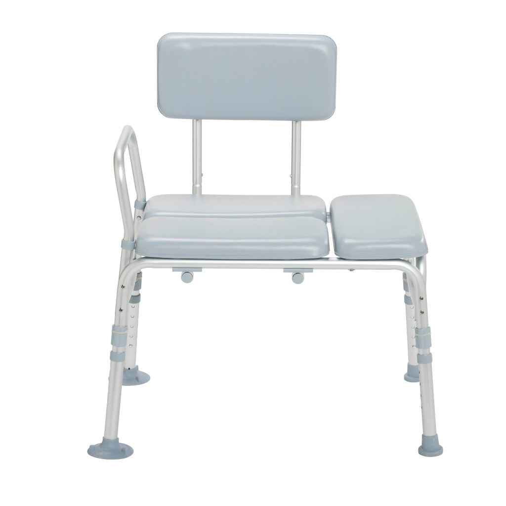 Drive Medical Padded Transfer Bench — Reversible with 400 lb Capacity